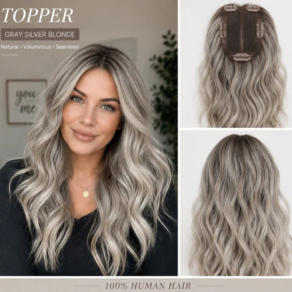 ⚡ Final Hours –🌷2026 New Lightweight & Breathable Wavy Hair Topper