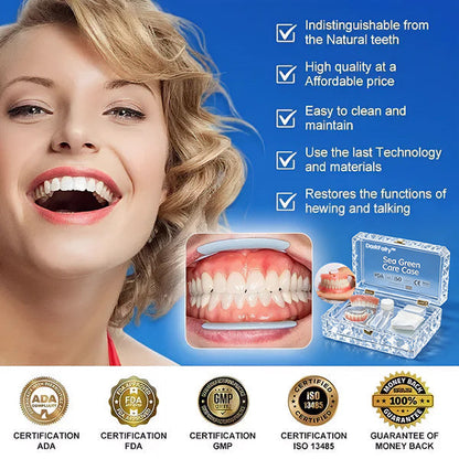 🔥Ends Today: 79% OFF! ⏰DarkFairy™ Medical Full Denture with Strong Suctiond Custom-Fit Full Functional Dentures🦷
