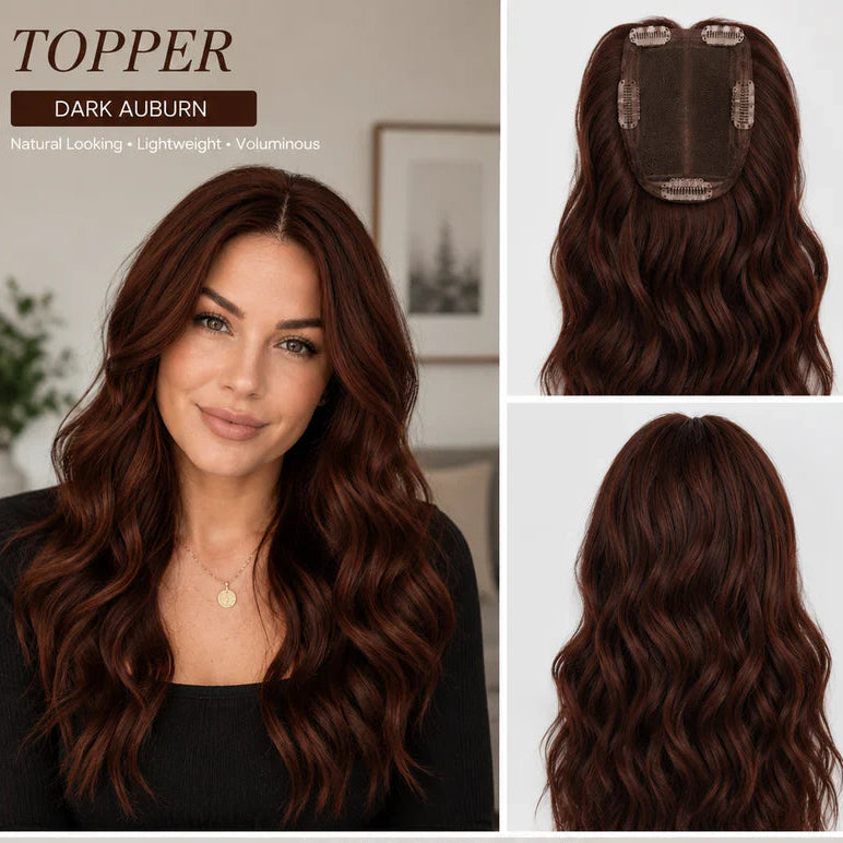 ⚡ Final Hours –🌷2026 New Lightweight & Breathable Wavy Hair Topper